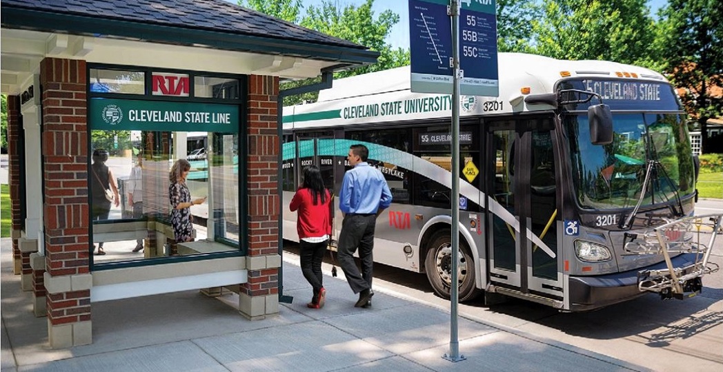 Courtesy Cleveland State University, Courtesy Cleveland RTA, Courtesy Google Maps